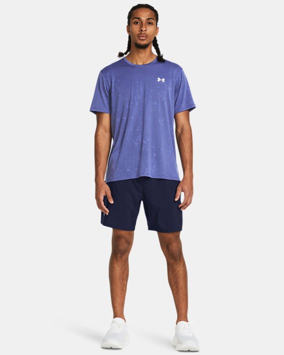 Men's UA Launch Unlined 7" Shorts in Blue image number 2